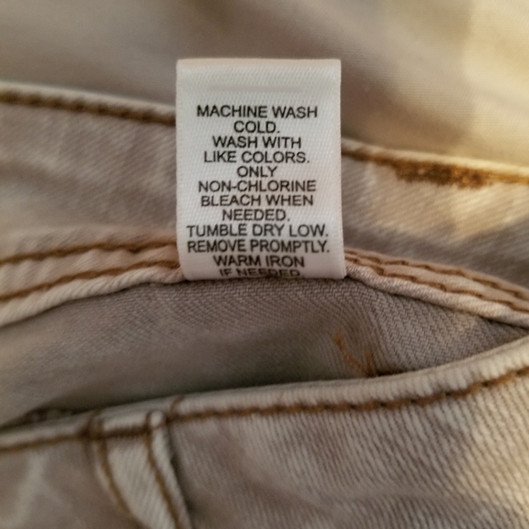 EUC/NWOT Cato tan straight leg jeans - Picture 5 of 5